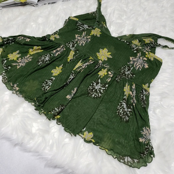 Free People | Top Green  | L |  sleeveless - Picture 4 of 6